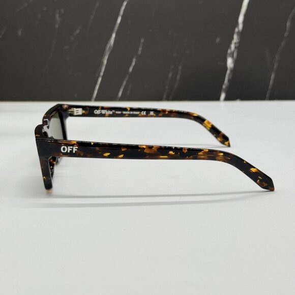 NEW OFF-WHITE OERI13A WARREN 6055 SUNGLASSES UNISEX HAVANA SQUARE EYEWEAR - Picture 7 of 10